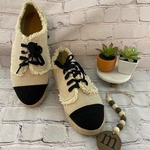 Size 9 beige espadrilles